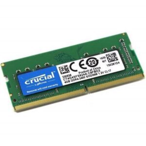 MEMÓRIA CRUCIAL SODIMM 4GB DDR4 2400MHz PC19200 - CT4G4SFS82