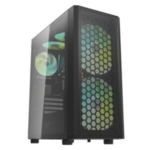 Caixa ATX DARKFLASH DK360 Mesh Vidro Temperado Preta