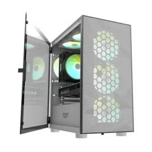 Caixa Micro-ATX DARKFLASH DLM200 Mesh Tempered Glass Branca