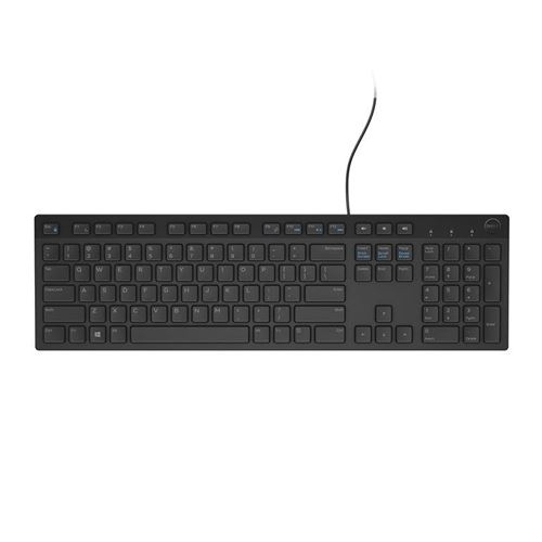 Teclado DELL KB-216 Multimédia USB Preto - 580-ADHJ