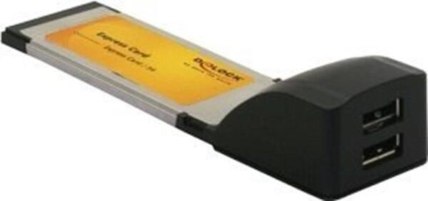 CONTROLADORA DELOCK Express Card C/ 2 Portas USB 2.0 - 66202 CONTROLADORA DELOCK Express Card C/ 2 Portas USB 2.0 - 66202