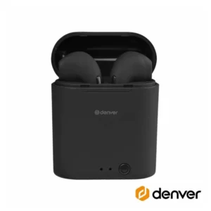Auriculares DENVER Bluetooth 5.0 C/ Mic Dock Carregamento