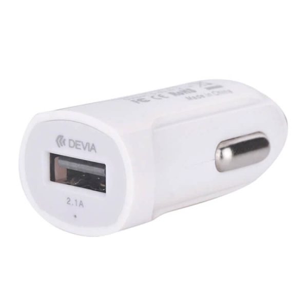 Carregador DEVIA Smart USB Car Charger 2.1A