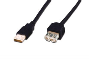 Cabo DIGITUS Extensão USB Tipo A/A Macho/Fêmea 5m