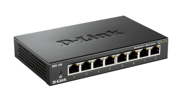 Switch D-LINK Gigabit 8 Portas Metal Box - DGS-108