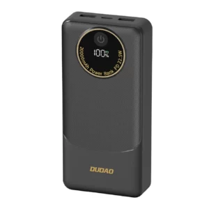 PowerBank DUDAO 20000mAh C/ 2xUSB-A 1xUSB-C 22.5W Preto