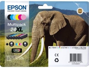 TINTEIRO EPSON T2438 (24XL) BK/C/M/Y/LC/LM Multipack