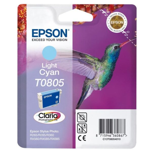 Tinteiro EPSON T0805 Light Cyan - C13T080540