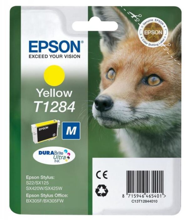 Tinteiro EPSON T1284 Amarelo - C13T12844010