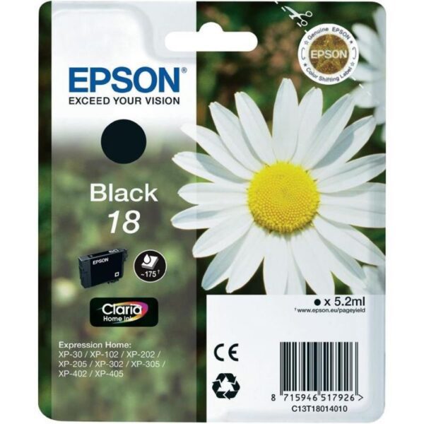 Tinteiro EPSON T1801 Preto - C13T18014010