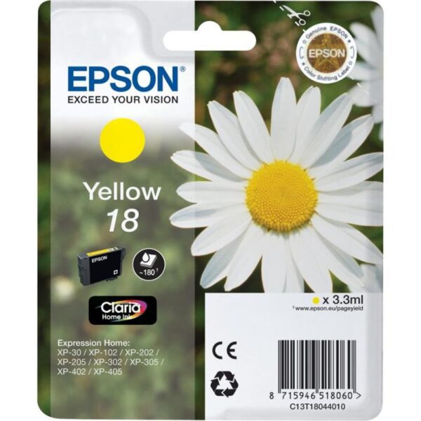 Tinteiro EPSON T1804 Amarelo - C13T18044010