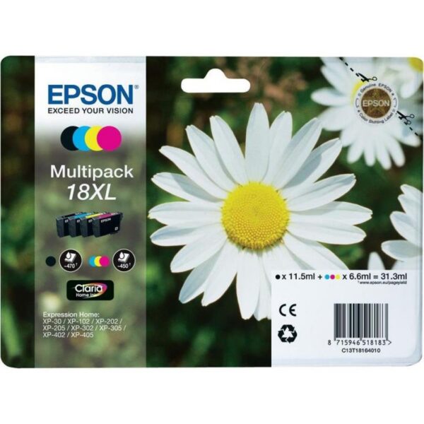 Tinteiro EPSON T1816XL Quad Pack 4 Cores - C13T18164012 Tinteiro EPSON T1816XL Quad Pack 4 Cores - C13T18164012