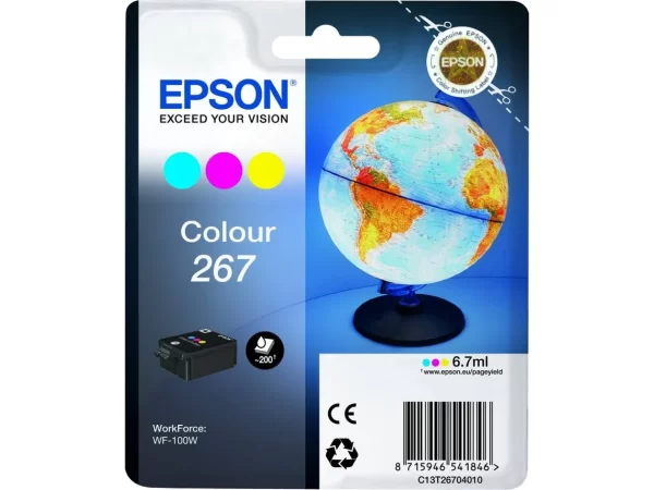 Tinteiro EPSON 267 T2670 Cores Tinteiro EPSON 267 T2670 Cores