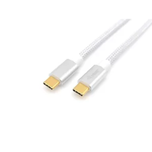 Cabo EQUIP USB-C 0.5M 100W Branco- 128355 Cabo EQUIP USB-C 0.5M 100W Branco- 128355
