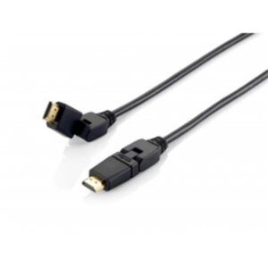 Cabo EQUIP HDMI Ethernet Macho/Macho Swivel Gold 2m - 119362