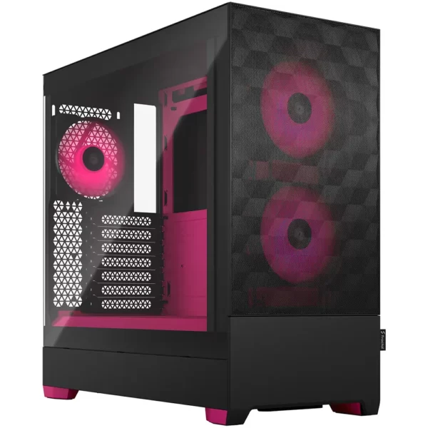 Caixa ATX FRACTAL DESIGN Pop Air RGB Magenta Core TG Clear