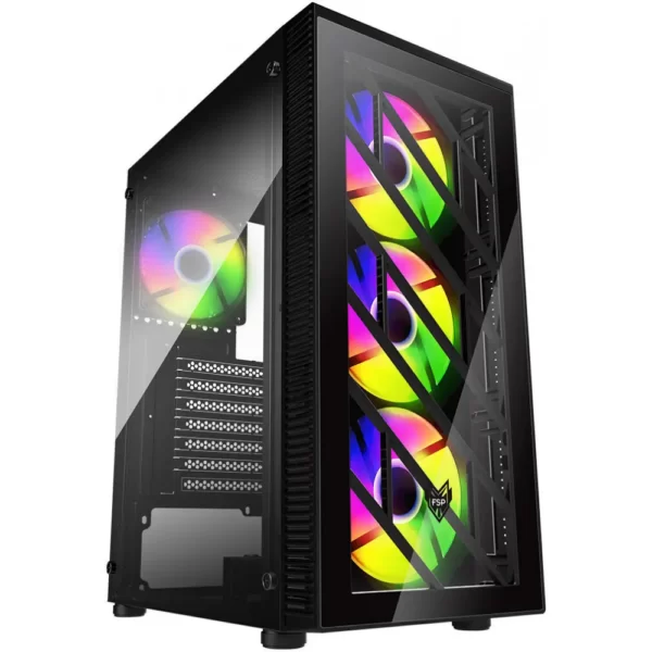Caixa FSP ATX CMT192 RGB Vidro Preta