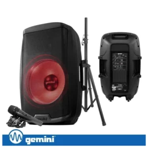 Coluna GEMINI 15" 2000W USB/SD/AUX/BT/TWS Coluna GEMINI 15" 2000W USB/SD/AUX/BT/TWS