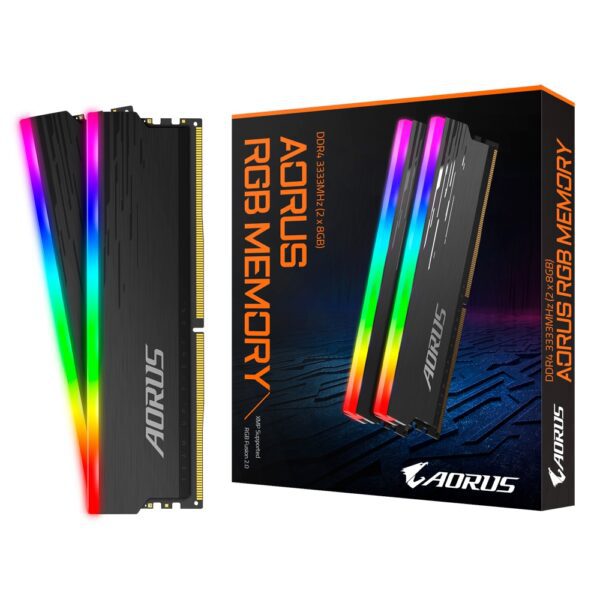 MEMÓRIA GIGABYTE AORUS RGB KIT 16GB 2X8GB DDR4 3333MHz CL18