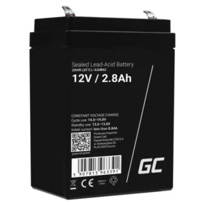 OEM Bateria Chumbo Gel AGM 12V 2.8A GREEN CELL