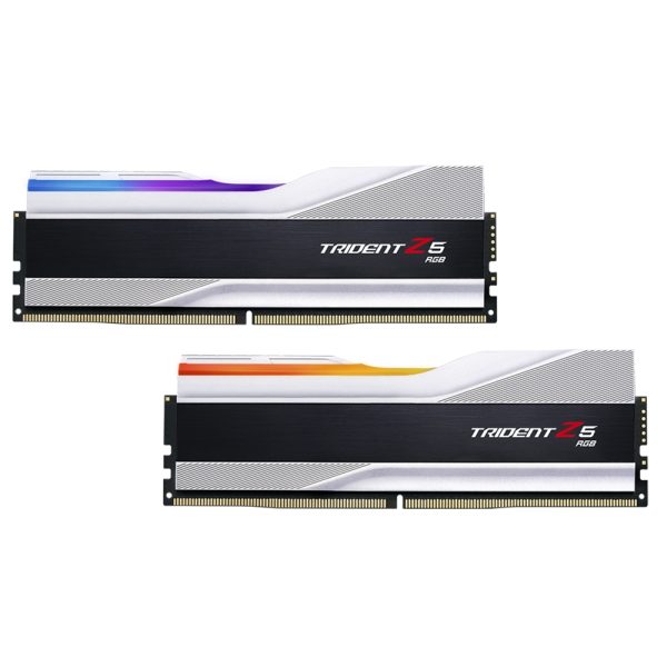 Memória GSKILL Trident Z5 RGB 32GB 2x16GB DDR5 6000MHz CL36 Prateada