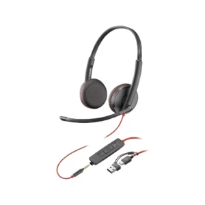 Headset HP POLY Stereo BW 3225 USB-C + 3.5MM + USB-C/A