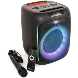 Coluna IBIZA Amplificada 6.5" USB/MicroSD/AUX/BT/FM LED TWS