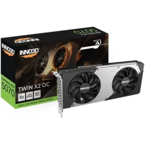 PLACA GRÁFICA INNO3D GeForce RTX 5070 TWIN X2 OC 12GB GDDR7 PLACA GRÁFICA INNO3D GeForce RTX 5070 TWIN X2 OC 12GB GDDR7