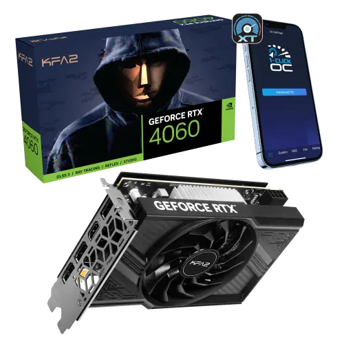 PLACA GRAFICA KFA2 NVD RTX 4060 1-CLICK OC 8G GDDR6