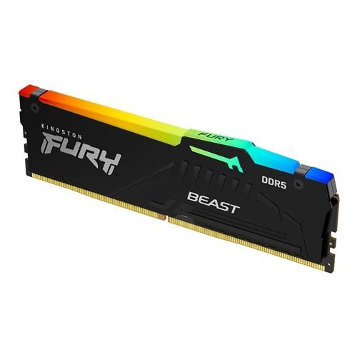 Memória KINGSTON Fury Beast RGB 16GB DDR5 5200MHz CL40 Preta
