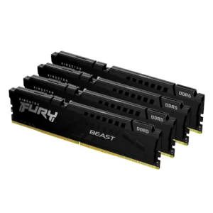 Memória KINGSTON Fury Beast 128GB (4x32GB) DDR5 56000MHz CL40 Preta