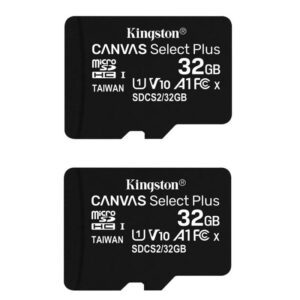 Conjunto Cartão Memória KINGSTON Canvas Select 32GB C10