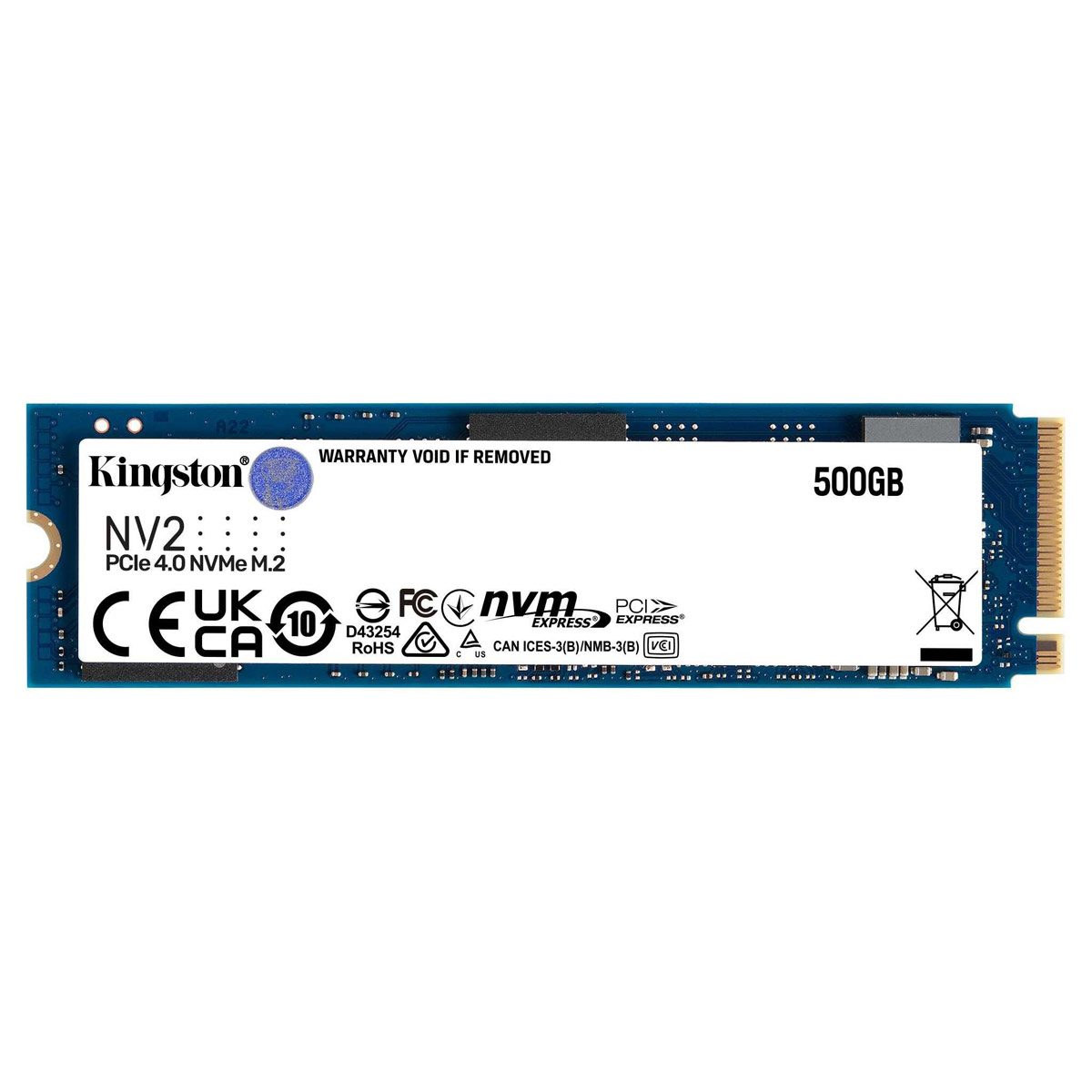 Ssd kingston ssd nv2 500gb nvme pcie m 2 2280 nanochip