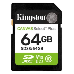 Cartão KINGSTON SDXC Canvas Select 64GB UHS-I CL10 - SDS3/64GB