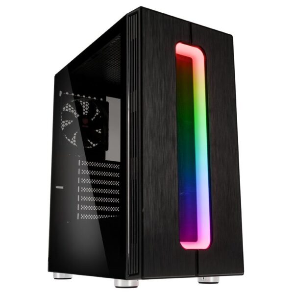 Caixa KOLINK Nimbus RGB Preto Vidro Temperado