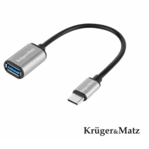 Adaptador KRUGER MATZ USB-C Macho P/ USB-A 3.0 Fêmea