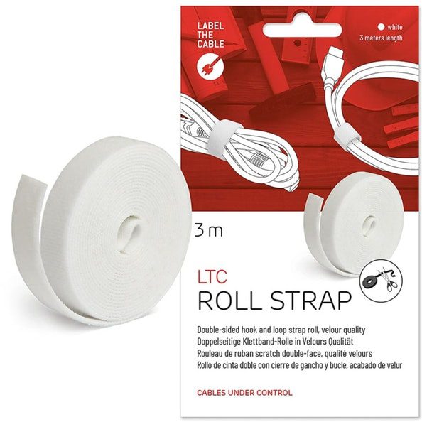 Abraçadeiras LABEL THE CABLE LTC Basic Branco 3m