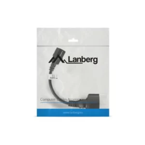 Cabo de Alimentação LANBERG C14/IEC 320 Macho - Schuko Fêmea 15CM