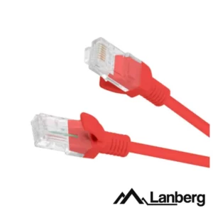 Cabo de Rede LANBERG U/UTP CAT5E 0.25m Vermelho