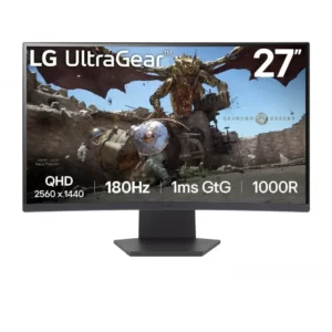 Monitor LG 27GS60QC-B 27" VA 1ms QHD 16:9 180Hz FreeSync Curvo