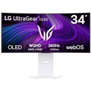 Monitor LG UltraGear 34GX90SA-W31.5" OLED UWQHD 240Hz 0,03ms FreeSync Premium / G-Sync Branco Curvo Monitor LG UltraGear 34GX90SA-W31.5" OLED UWQHD 240Hz 0,03ms FreeSync Premium / G-Sync Branco Curvo