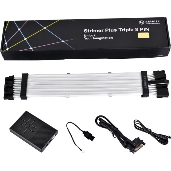 Cabo LIAN LI Cabo 8 Pinos Strimer Plus Triplo RGB PCI-E