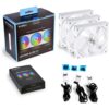 Ventoinhas LIAN LI UNI AL120 RGB PWM 120mm Pack 3 Branco