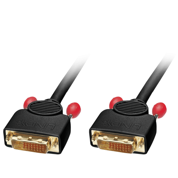 Cabo LINDY DVI-D Dual Link 24+1  Macho/Macho 1m Gold - 36611