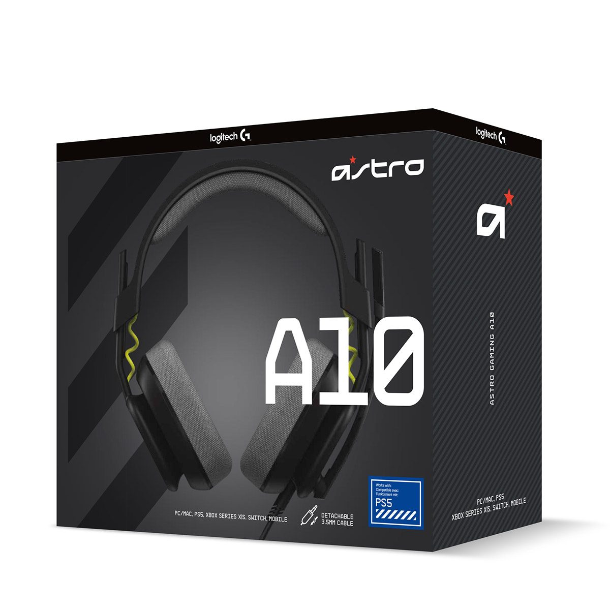 Headset LOGITECH Astro Gaming A10 Preto – 939-002057 - nanoChip