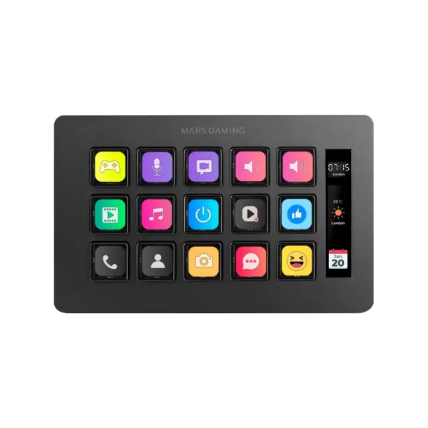 Controlador MARS GAMING Stream Deck Slim MSD-ONE Preto