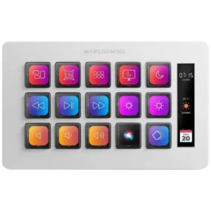 Controlador MARS GAMING Stream Deck Slim MSD-ONE Branco