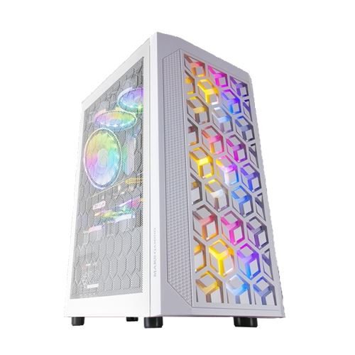 Caixa MARS GAMING MCMESH RGB Window Branca