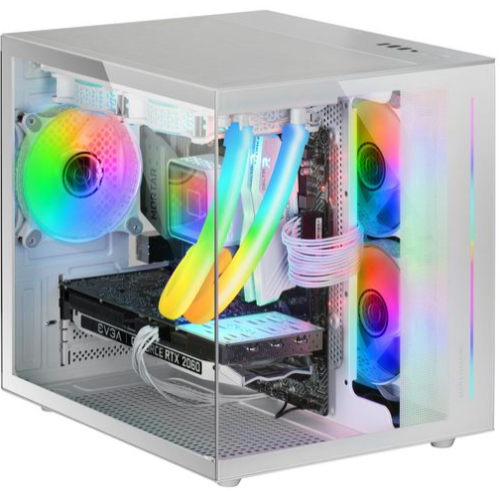Caixa ATX MARS GAMING MCVIEW Vidro Temperado Branco
