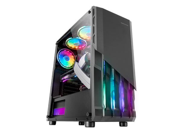 Caixa ATX MARS GAMING MCX2 RGB Acrílio Preto